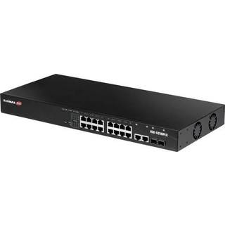 Edimax Pro IGS-5218PLC - switch - industrial Surveillance VLAN PoE+ Web Smart - 18 ports - smart - rack-mountable