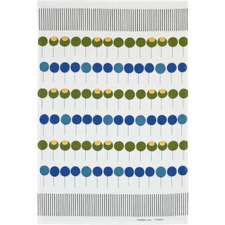 Almedahls Pinnebär viskestykke 47x70 cm Blågrøn