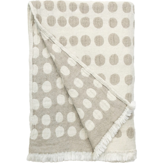 Almedahls Pricktyg plaid 130x170 cm Beige-Offwhite