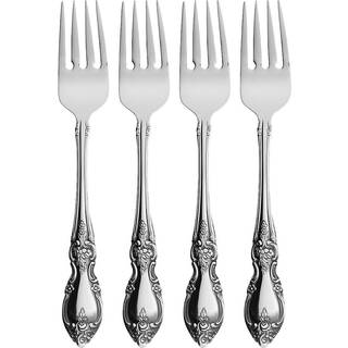 Oneida Louisiana Fin bestiksalatgafler sæt på 4 18/10 rustfrit stål