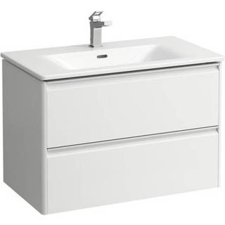 LAUFEN Palace vaskeskab inkl. håndvask, mat hvid, 80 cm