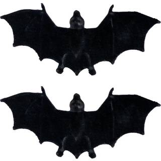 Schwarze Fledermaus Beflockt 2 St.
