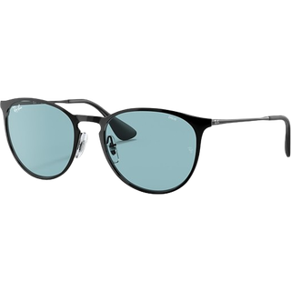 Ray - Ban Kvinde RB3539 ERIKA METAL 002/Q2 Solbriller Metal Sort Blå Pantos Fotokromatisk Fotokromatisk