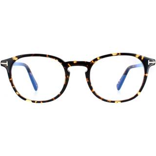 TOM FORD Unisex FT5583-B 56 Optiske stel Acetat Havana Geometrisk Normal