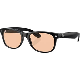 Ray-Ban RB2132F New Wayfarer Asian Fit 601/4B 55 Solbriller Mænd Black - Black - 55mm