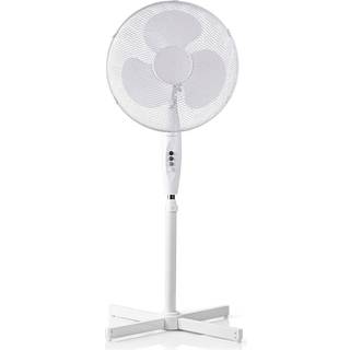 Nedis FNST10CWT40 Gulv ventilator Diameter: 40 cm, 3-Hastighed, Svingning, 45 W, Justérbar højde