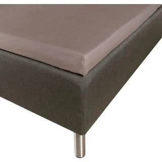 Kuvertlagen 180x200 cm - 100% blød bomuld - Højde 8 cm - Antracit gråt lagen til topmadras by Nordstrand Home