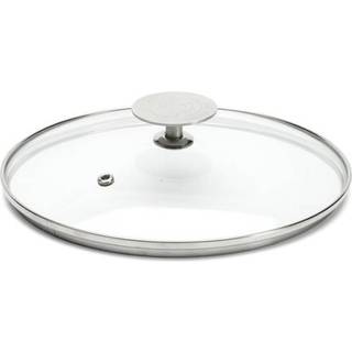 de Buyer Glas Deckel 16 cm mit Edelstahlknauf - Transparent