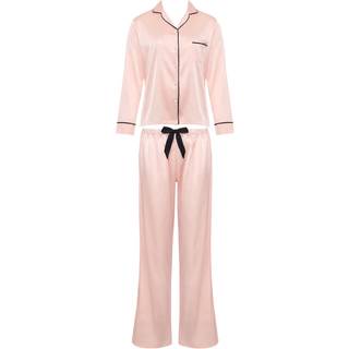 Bluebella - Pink - Claudia Shirt And Trouser Set - Large