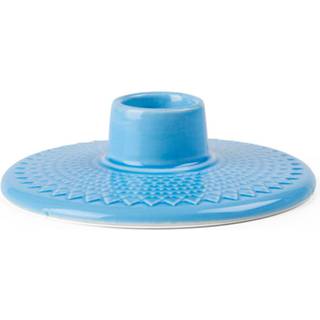 Lyngby Porcelæn Rhombe lysestage 3 cm Blå