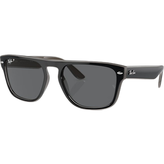 Ray - Ban Unisex RB4407 673381 Solbriller Injiceret Sort Grå Firkantet Polariseret Skygge