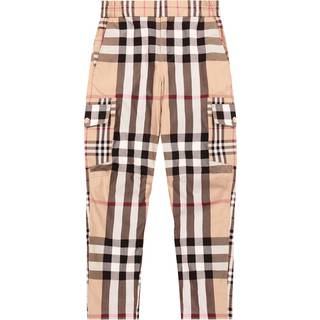 Burberry Kids Vintage Check cotton cargo pants - multicoloured - Y 6