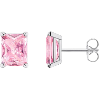 Thomas Sabo H2201-051-9 Damen-Ohrstecker Ohrringe Pinkfarbener Stein