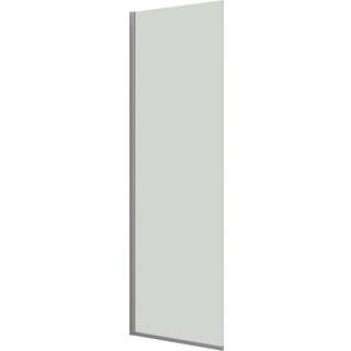 Scanbad Match D fast brusevæg, B77-79 cm, H197,5 cm, satin/klart glas