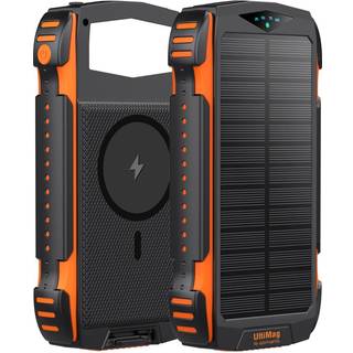 4smarts TitanPack Solar Power Bank - 20 Watt Powerbank - Sort - 20000 mAh