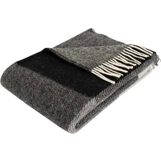 Uldplaid - 100% Ny norsk uld - Check sort - 130x200 cm - Arctic