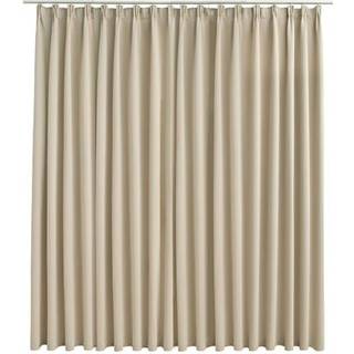 mørklægningsgardin med kroge 290 x 245 cm beige