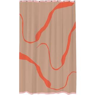 Mette Ditmer Nova Arte Bruseforhæng 150x200 Cm /latte - Bruseforhæng Polyester Orange - NOVSCM16