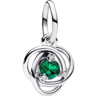 Pandora May Birthstone Eternity Circle Dangle Charm - Green