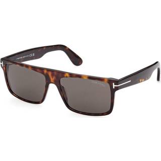 TOM FORD Mand FT0999 PHILIPPE-02 52A Solbriller Acetat Havana Røg Firkantet Normal