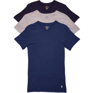 Polo Ralph Lauren Mens Classic Fit m/wicking 3-pack-bes?tninger Undershirt Andover Heather/Bali Blue/Cruise Navy X-Large USA