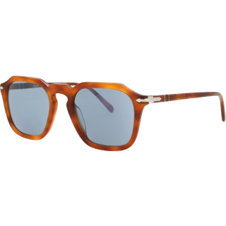 Persol Unisex PO3292S 96/56 Solbriller Acetat Brun Blå Firkantet Normal
