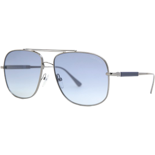 TOM FORD Mand FT0669 JUDE 12W Solbriller Metal Ruthenium Blå Geometrisk Normal Skygge