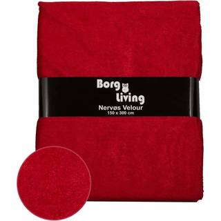 Velour dug - 15 meter - Rød - Nervøs velour - Pakke med 15 meter