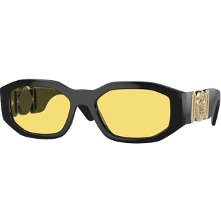 Versace Mand VE4361 GB1/85 Solbriller Nylon Sort Gul Geometrisk Normal