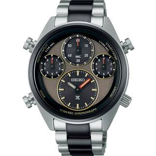 Seiko Prospex Speedtimer One-Hundredth of a Second Khaki Stripe Solar Chronograph 40th Anniversary Limited Edition Multicoloured Dial Men's Watch