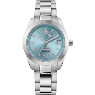 Vivienne Westwood Silver and Turquoise Fenchurch Watch - Silver - Blue