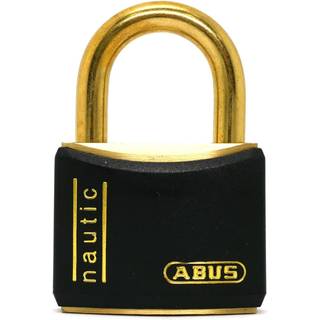 Hængelås ABUS T84MB/40, med bøjle i messing, Ø6.5 mm, sort