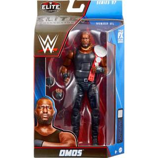 Mattel WWE Omos Elite Collection Action Figur Deluxe Articulation & Life-lignende detaljer med ikonisk tilbehør 6-tommer