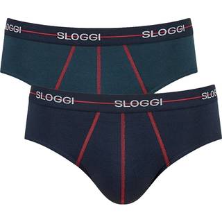 Sloggi 2-pak For Men Start Midi - Blue/Green - X-Large