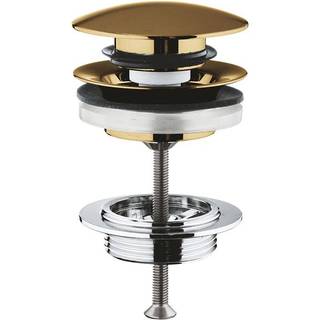 Grohe Pop up bundventil i børstet messing med tryk-åben 1.1/4"