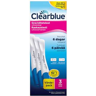 Clearblue Ultra Tidligt graviditetstest - 3 stk