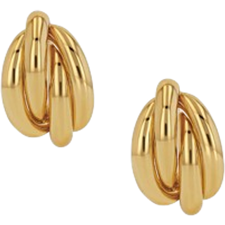Knot Earrings - Gold One
