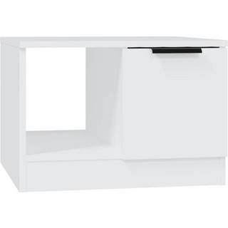 Sofabord 50X50X36 Cm Konstrueret Træ - Hvid