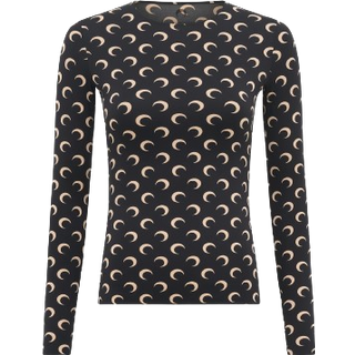 Marine Serre Printed jersey top - brown - XL