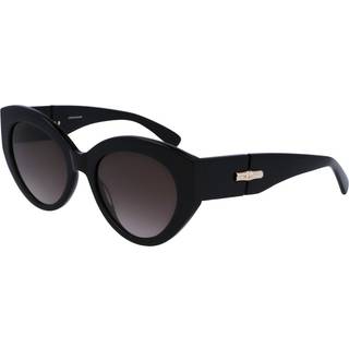 LONGCHAMP Kvinde LO722S 001 Solbriller Acetat Sort Grå Cat Eye Normal Fotokromatisk