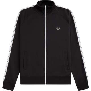 Fred Perry Taped Track Jacket Black