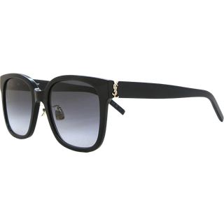 Saint Laurent SL M105/F Asian Fit 002 55 Solbriller Kvinder Black - Black - 55mm