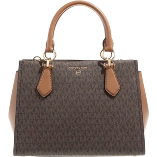 MK Marilyn Medium Logo Satchel - Brown - Michael Kors - ONE SIZE