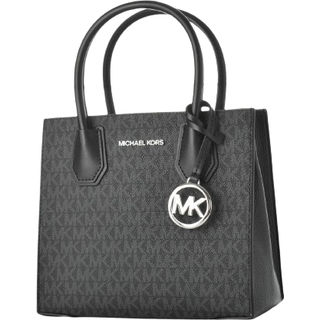 MK Mercer Medium Logo and Leather Accordion Crossbody Bag - Black - Michael Kors - ONE SIZE