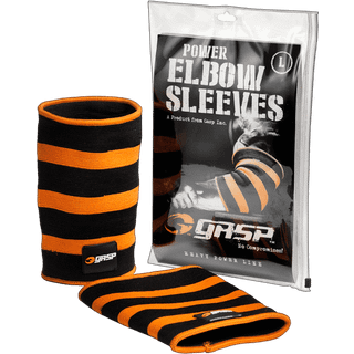 Gasp Power Elbow Sleeves, M, Black/flame