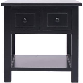 Sidebord 40 X 40 X 40 Cm Kejsertræ - Sort