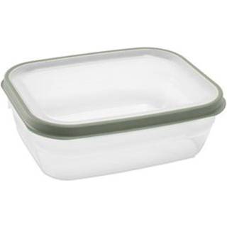 Madkasse Nordiska Plast Cook It ECO, transparent/khaki grøn, 1.2 liter