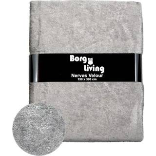Velour dug - 15 meter - Grå - Nervøs velour - Pakke med 15 meter