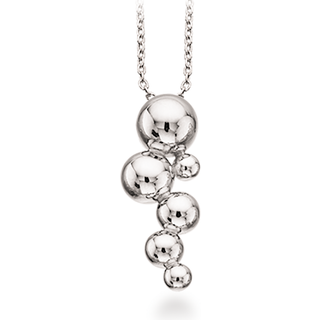 Scrouples vedhæng med kugler i sølv med kæde