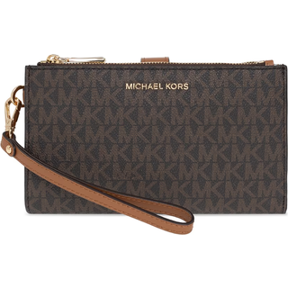 MK Jet Set Logo Smartphone Wallet - Brown - Michael Kors - ONE SIZE